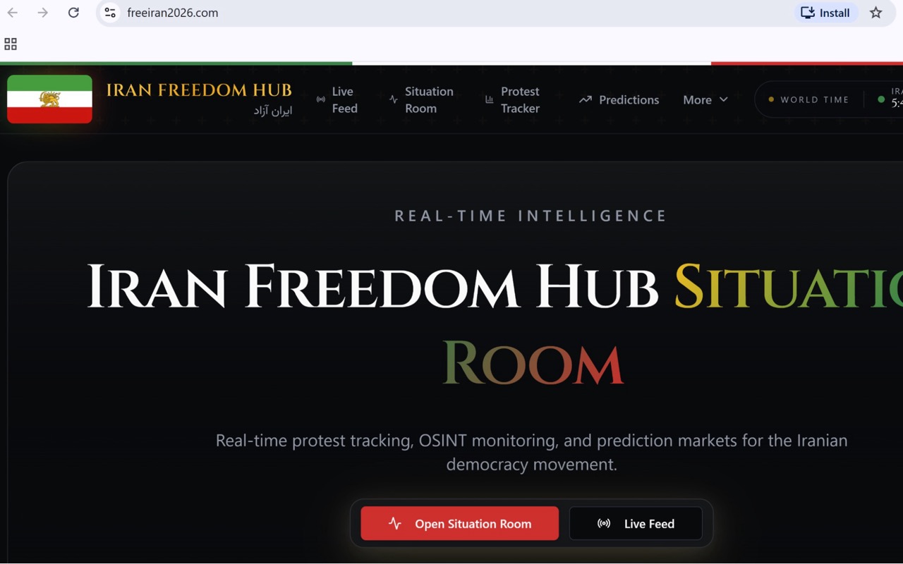 Figure 3 - Movement and protest tracking websites providing live feeds that can display information from a misleading source