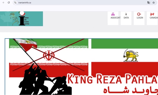 Figure 7 - Iran:Canada-based domains were found showing strong support and events in Canada linked to the protests