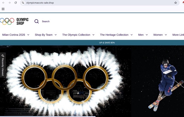 Figure 5 - Fake domains being set up to lure Winter Olympics enthusiasts into purchasing collections