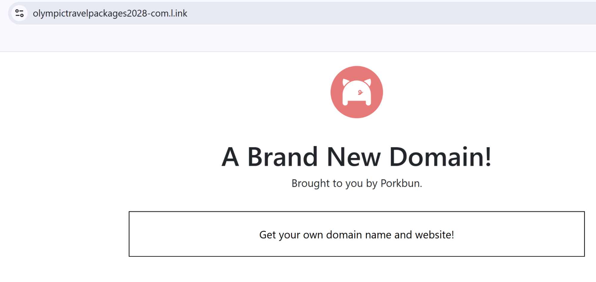 Figure 7 - Under construction domains as a part of pre-registered infrastructure targeting 2028 Olympics event