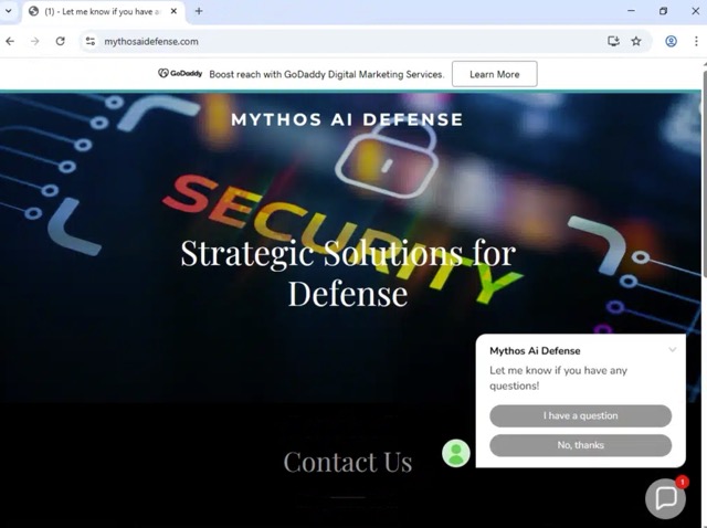 Figure 5 - The “Mythos” keyword strategically combined with AI, security, and defense to attract initial interest from cyber and defense vendors