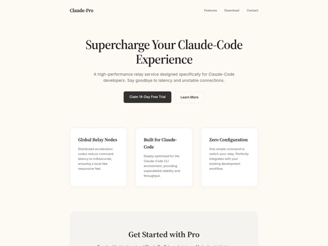 Figure 6 - Significant subset offering Claude Pro for developer’s requirements, with free trials and “Download” options