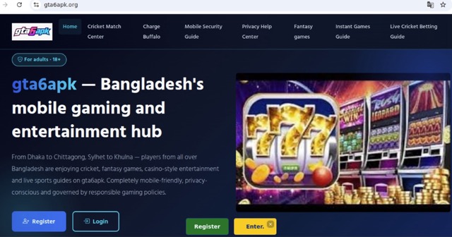 Figure 9 - GTA VI-themed domain observed during the height of public anticipation, repurposed to drive traffic to gambling-related services