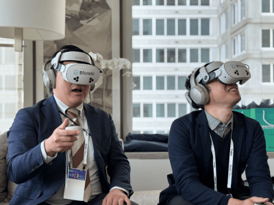 Explore the world of predictive security on a VR headset.